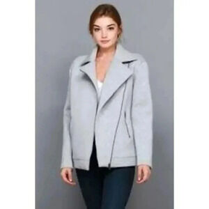 Tommy Hilfiger Moto‎ Grey Long Sleeve Jacket Sz XS